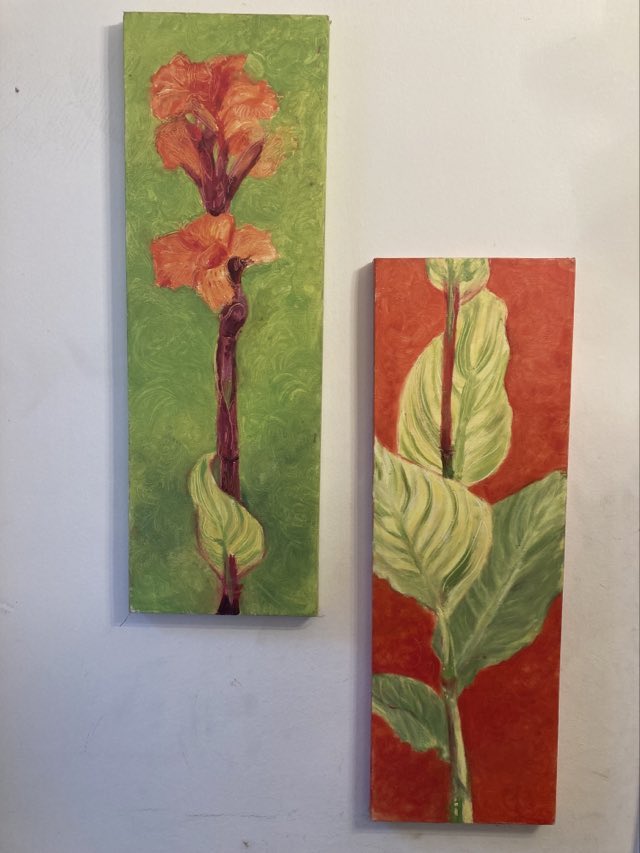 Canna Lillies - 2 panel