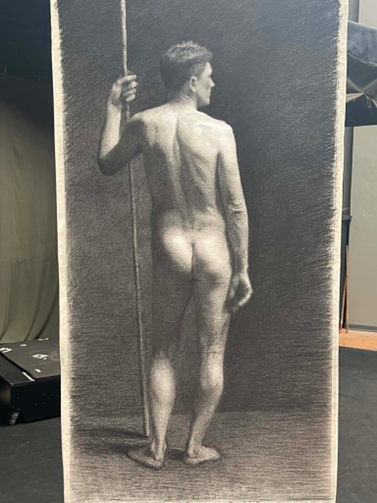 Nude male model from life