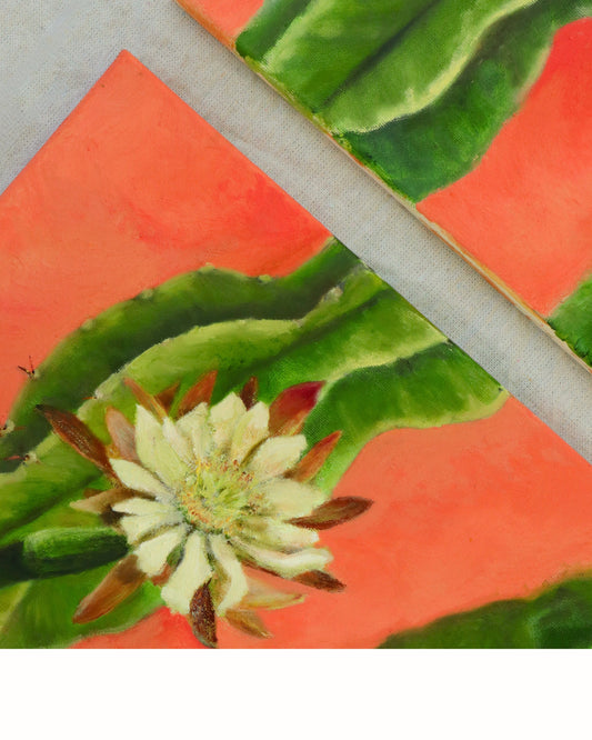Night Blooming Cactus - 3 panel