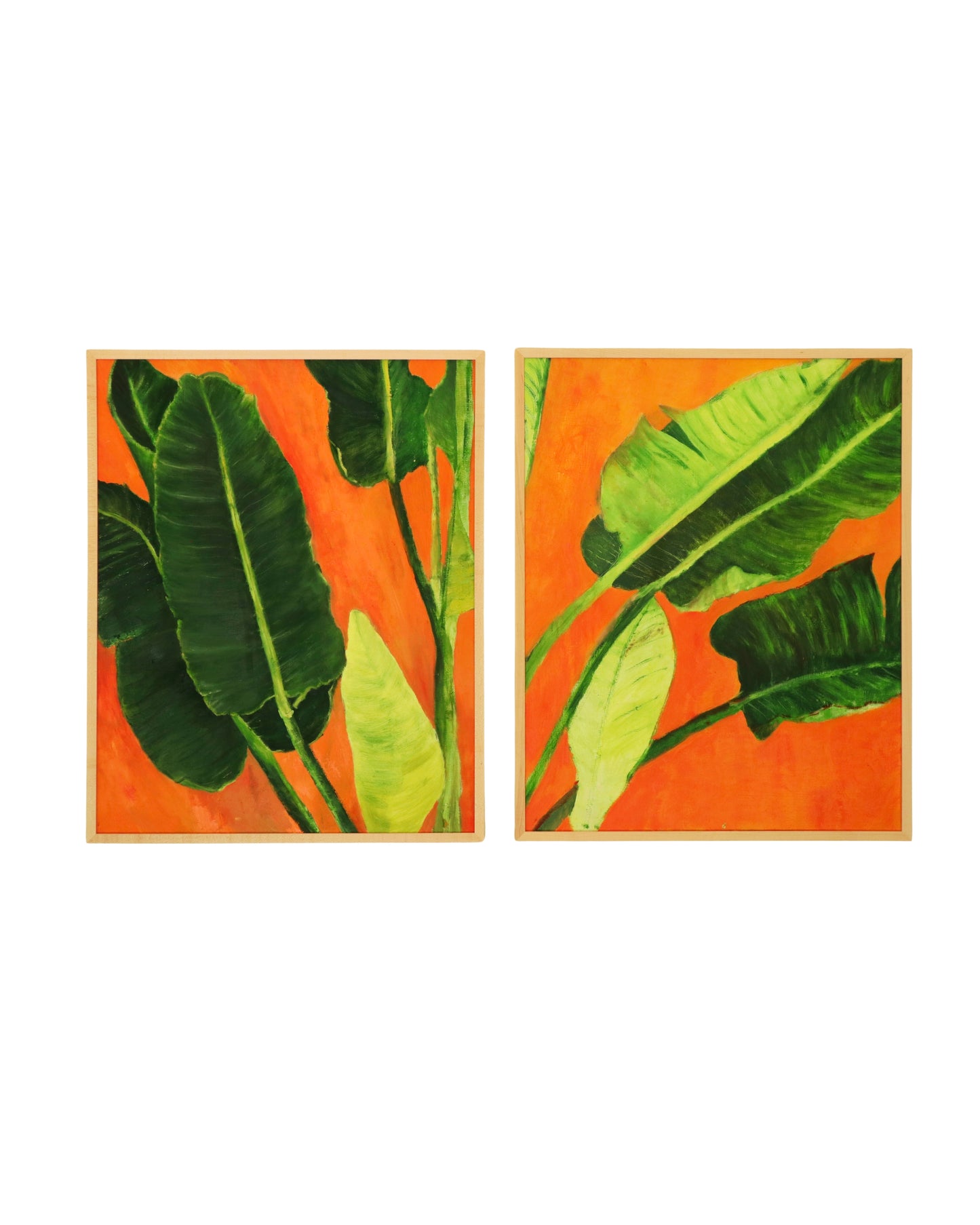Banana Leaves - 2 panel
