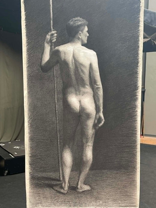Nude male model from life